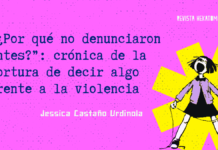 “¿Por qué no denunciaron antes?”: crónica de la tortura de decir algo frente a la violencia