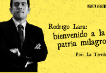 Rodrigo Lara: bienvenido a la patria milagro